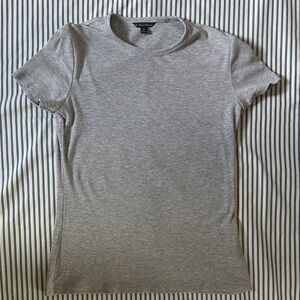 Brooks Brothers Light Gray Short Sleeve Tee